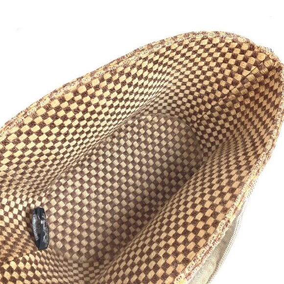 HERMES Panier Bus PM Bag Tote Bag Beach bag Hand Bag linen Beige/Brown - Picture 12 of 14